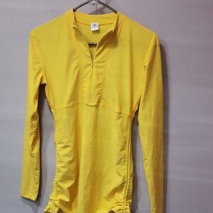 SAILBEE, SUNBURST YELLOW DRAWSTRING DRESS, SIZE M